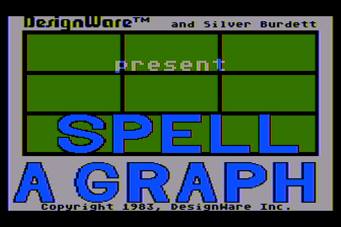 Spellagraph Atari 8-bit Screenshot: Title screen.