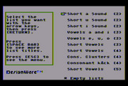 Spellagraph for Atari 8-bit - Select a word list.