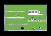 Impossible Mission for Commodore 64 - Those giant balls often get in the way.