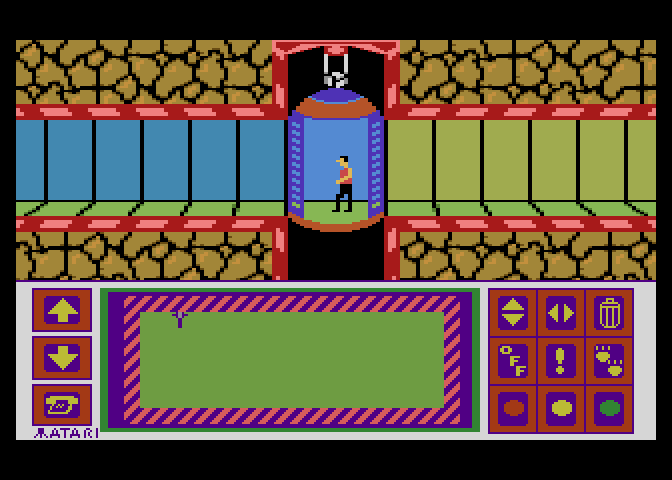 Impossible Mission Atari 7800 Screenshot: Game start.