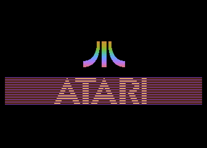 Impossible Mission Atari 7800 Screenshot: Atari logo.