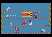 Impossible Mission for Atari 7800 - Searching a bookcase, and found a password!