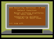 Impossible Mission for Atari 7800 - You'll need to find passwords in order to use the computer.