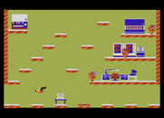 Impossible Mission for Atari 7800 - Jumping over gaps in the floor...
