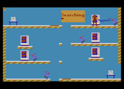 Impossible Mission for Atari 7800 - This robot zapped me while I was searching...some time will be lost.