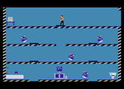 Impossible Mission for Atari 7800 - This room seems reasonably simple...but are the hidden traps?