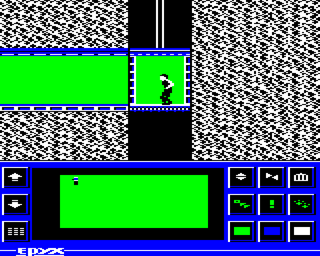 Impossible Mission BBC Micro Screenshot: Game start.