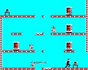 Impossible Mission for BBC Micro - I can exit this room through the left or right.