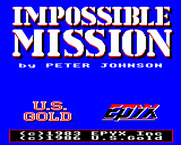 Impossible Mission for BBC Micro - Title screen.