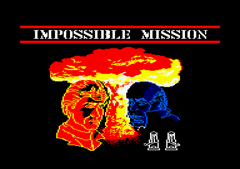 Impossible Mission Amstrad CPC Screenshot: Loading screen.