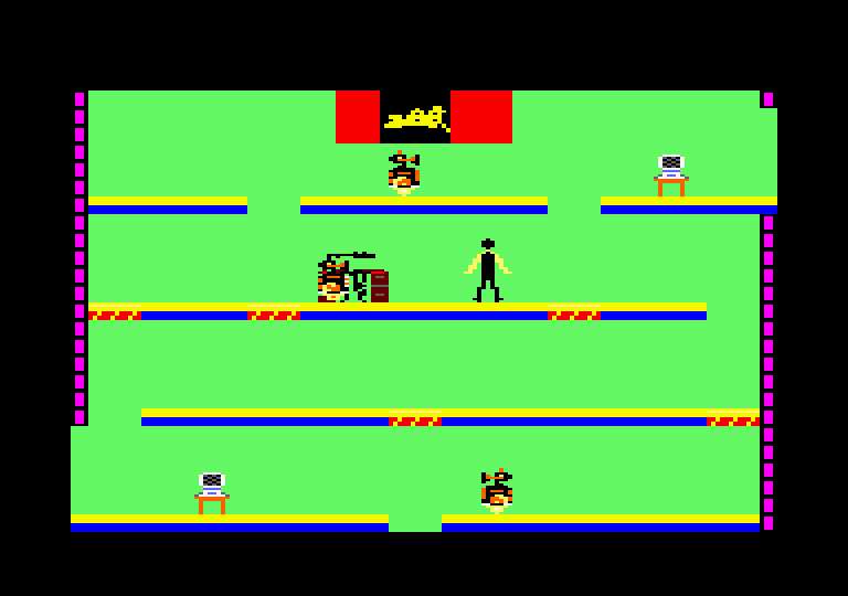 Impossible Mission Amstrad CPC Screenshot: Found something!
