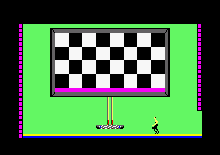Impossible Mission Amstrad CPC Screenshot: I found a puzzled room.