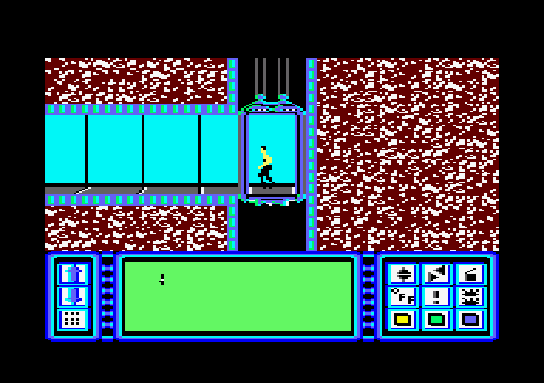 Impossible Mission Amstrad CPC Screenshot: Game start.