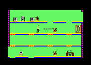 Impossible Mission for Amstrad CPC - This robot is guarding the movable platform!