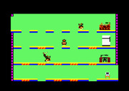 Impossible Mission for Amstrad CPC - A mistimed jump, right into a robot!