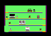 Impossible Mission for Amstrad CPC - Lots of searching to do in this room.