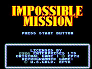 Impossible Mission for Sega Master System - Press start button to begin.