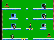 Impossible Mission for Sega Master System - Use the platform to reach different floors...