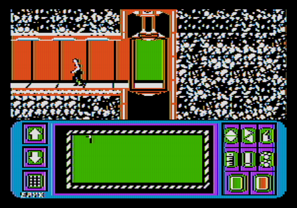 Impossible Mission Apple II Screenshot: Game start.