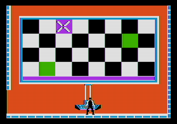 Impossible Mission Apple II Screenshot: Can you solve this puzzle?