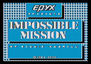 Impossible Mission for Apple II - Title screen.