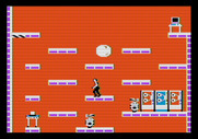 Impossible Mission for Apple II - Watch out for that giant 8-ball; it's deadly!