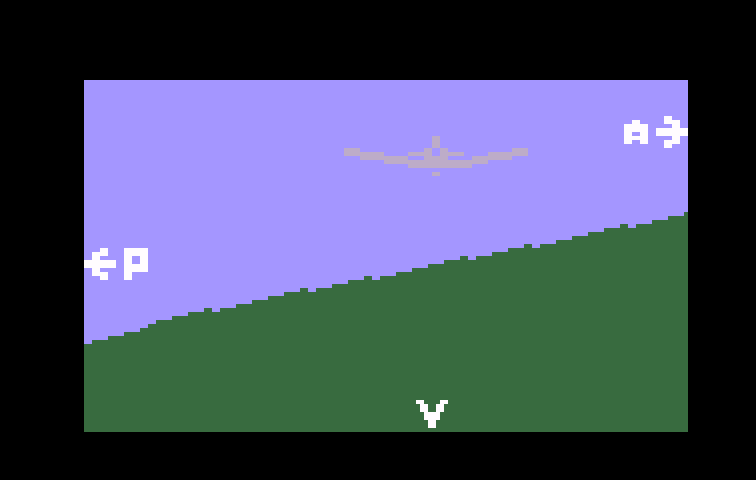 B-17 Bomber Intellivision Screenshot: Another enemy plane approaches...