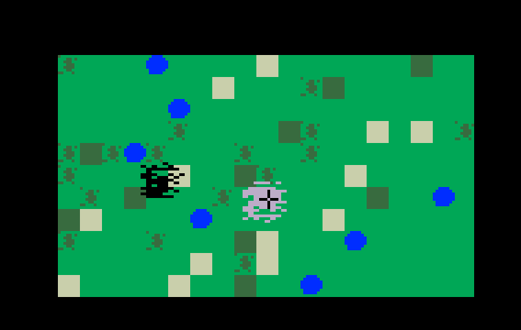 B-17 Bomber Intellivision Screenshot: I'm under attack, time for some evasive action!