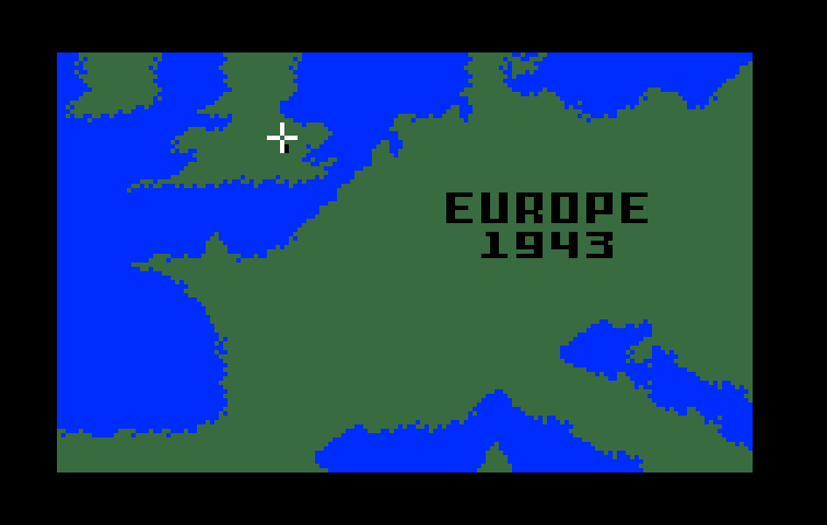 B-17 Bomber Intellivision Screenshot: Your mission takes place in Europe, 1943...