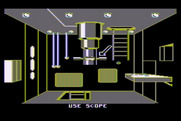 Silent Service for Atari 8-bit - You can choose to use the scope, check damage, and more from here.