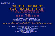 Silent Service for Atari 8-bit - Credits / copyright screen.