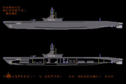 Silent Service for Atari 8-bit - Damage report; so far, there is none.