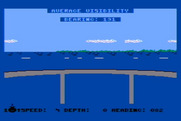 Silent Service for Atari 8-bit - The view from the bridge.