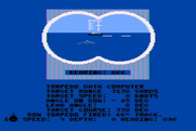 Silent Service for Atari 8-bit - Firing at my next target.