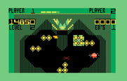 Vectron for Intellivision -  Gameplay on level 2.