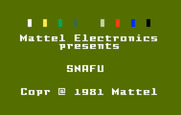 Snafu for Intellivision - Title screen.