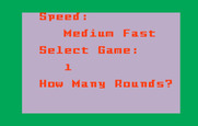 Snafu for Intellivision - Selecting game options.