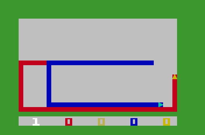 Snafu Mattel Aquarius Screenshot: Another match in progress...