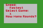 Snafu for Mattel Aquarius - Setting some game options.