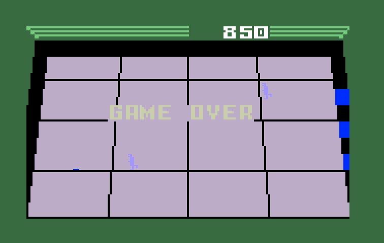 TRON: Deadly Discs Intellivision Screenshot: Game over.