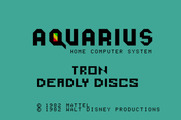 TRON: Deadly Discs for Mattel Aquarius - Title screen.
