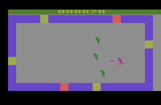 TRON: Deadly Discs for Atari 2600 - Opponents appear in different colors indicating their difficulty.