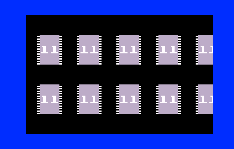 TRON: Maze-A-Tron Intellivision Screenshot: Game over demo...
