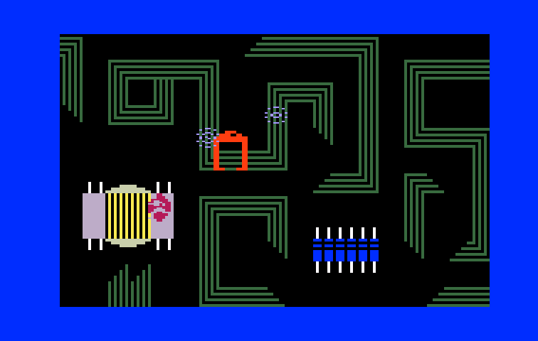 TRON: Maze-A-Tron Intellivision Screenshot: Recharging...