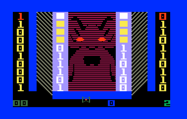 TRON: Maze-A-Tron Intellivision Screenshot: Practicing the second phase of the game...