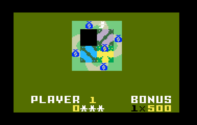 Happy Trails Intellivision Screenshot: Game start.