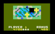 Happy Trails for Intellivision - When your player is flashing you are temporarily defended against opponents.
