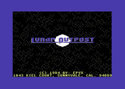 Lunar Outpost for Commodore 64 - Title screen.