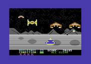Lunar Outpost for Commodore 64 - Numerous opponents attack at once!