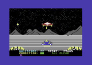 Lunar Outpost for Commodore 64 - Defending a base...